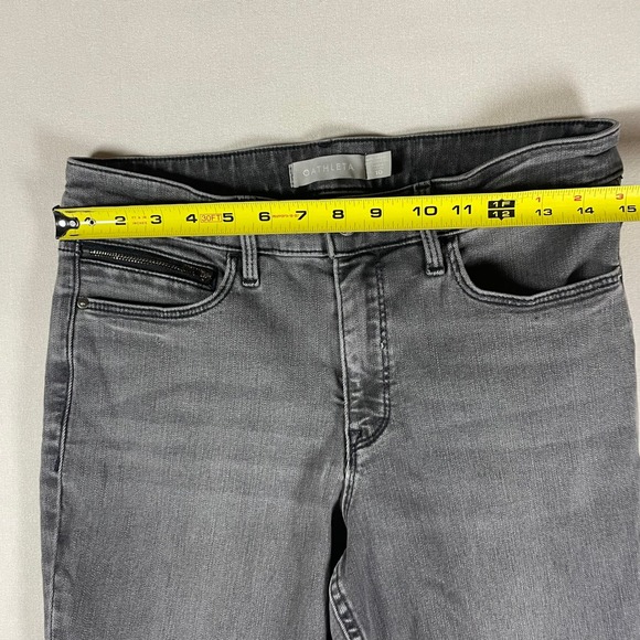Athleta Sculptek Women's Ultra High-Rise Skinny Gray Denim Wash Jeans - Size 10 - Picture 9 of 11